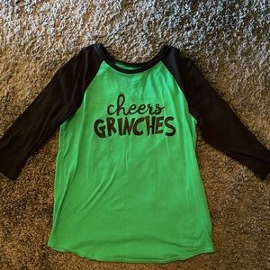 Grinch Mid Sleeve Top